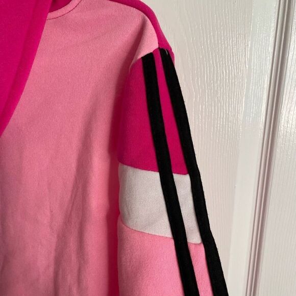 Vtg Y2K Baby Phat Womens Cropped Hoodie M Neon Pink Spice Girls Blokette - Picture 5 of 7